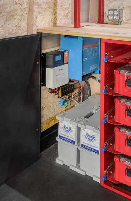 Battery packs in trailer