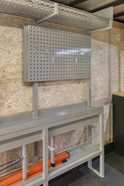 Steel Organizer Board in trailer